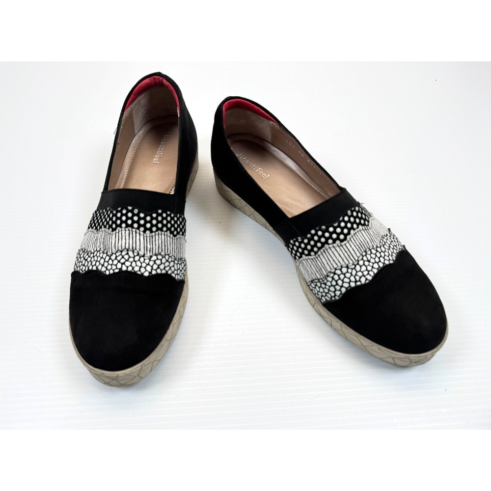 Beautifeel Dafni Slip-on Sneakers Women‎ 40 US 9-9.5 $345 Suede Comfort Platform